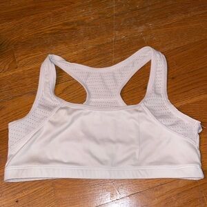 White training gym play sports bra